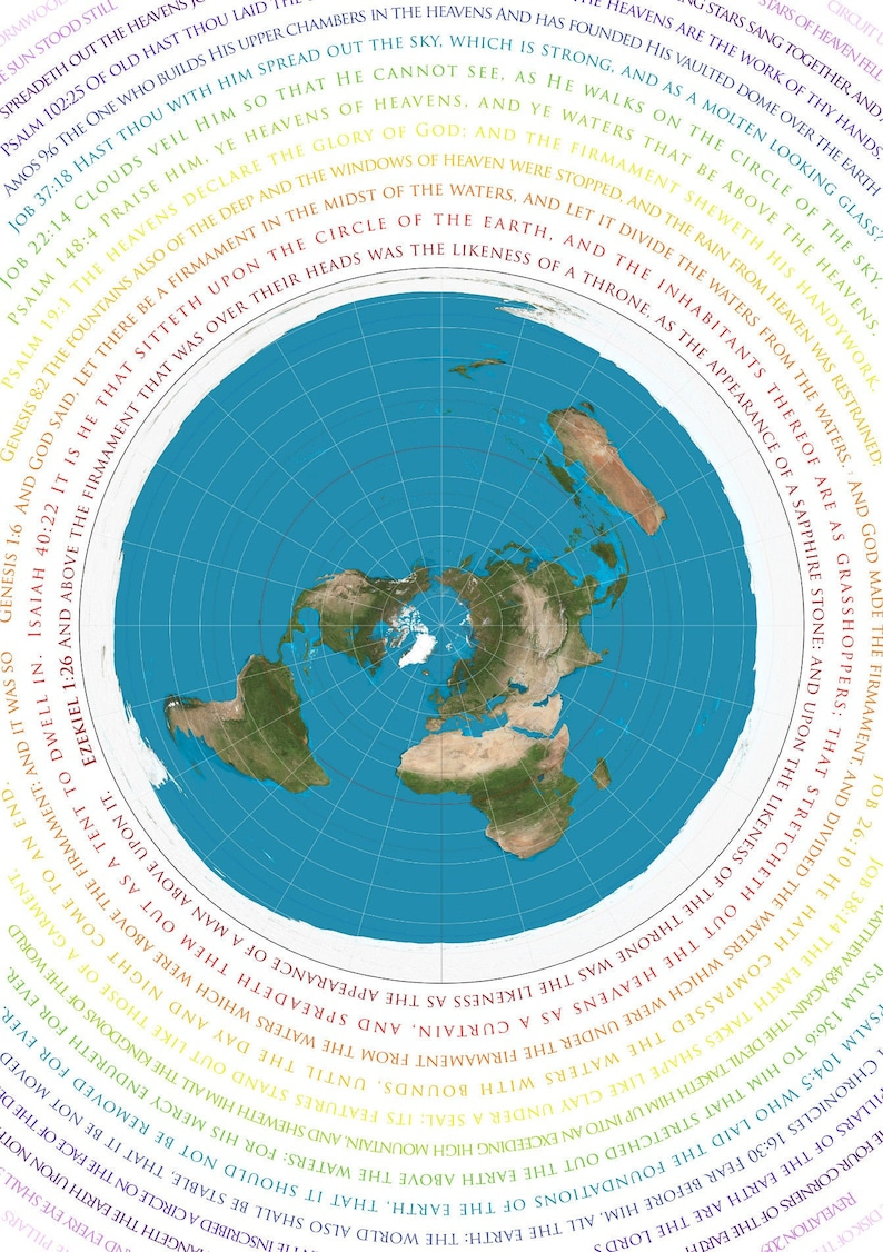 Flat Earth Classic Maps Collection X A Posters Etsy Freeprintable Me