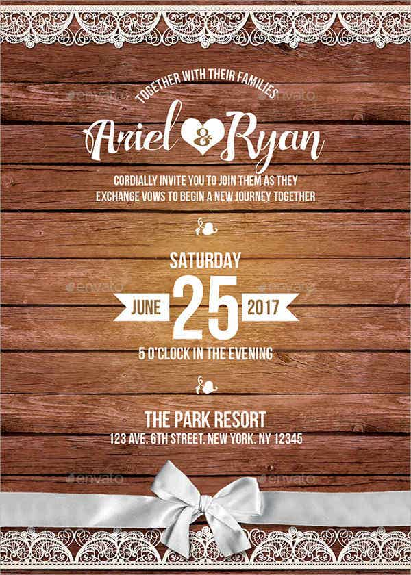 10 Rustic Invitation Templates Word PSD AI EPS Free Premium