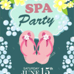 10 Spa Party Invitation Designs Templates PSD AI Free Premium