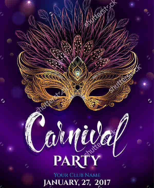 11 Carnival Invitation Samples PSD AI Vector EPS