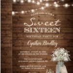 11 Sweet Sixteen Birthday Invitation Designs Templates PSD AI