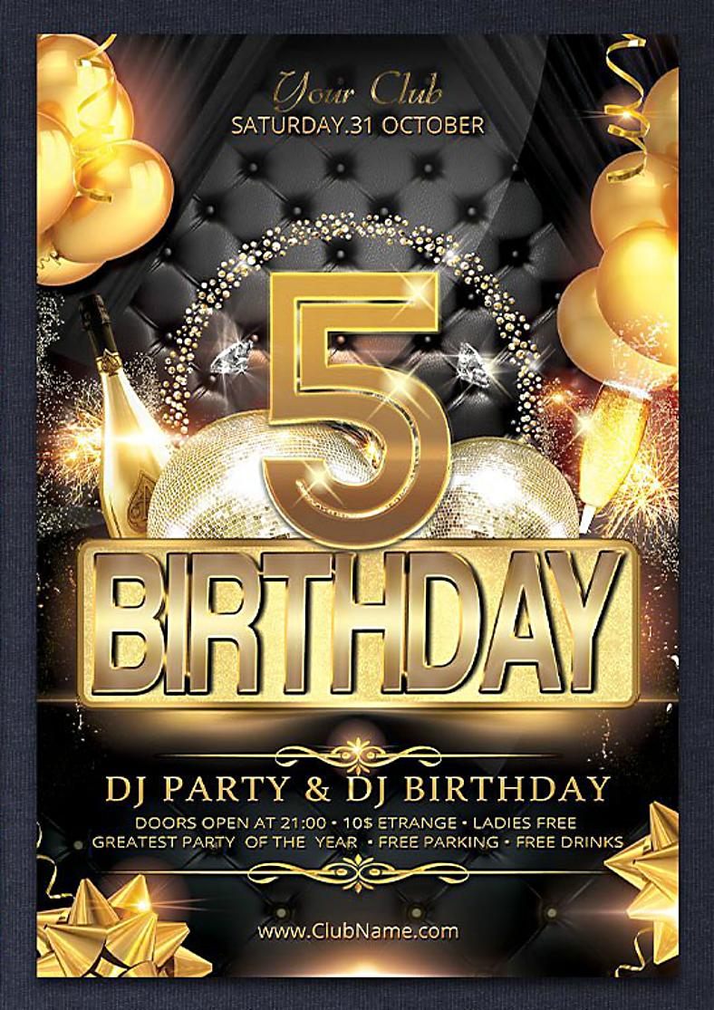 12 Anniversary Flyer Designs In PSD Design Trends Premium PSD ...