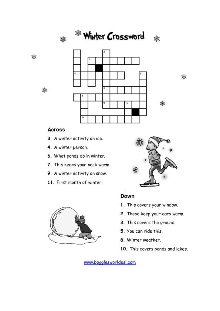 12 Winter Puzzle Worksheets Worksheeto