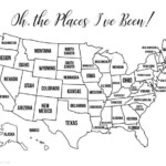 13 Free Printable USA Travel Maps For Your Bullet Journal USA Map