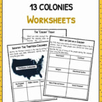13 Thirteen Original Colonies Facts Information Worksheets For Kids