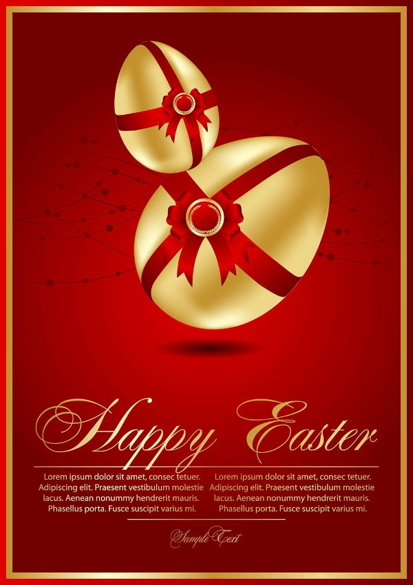 17 Easter Card Templates PSD AI