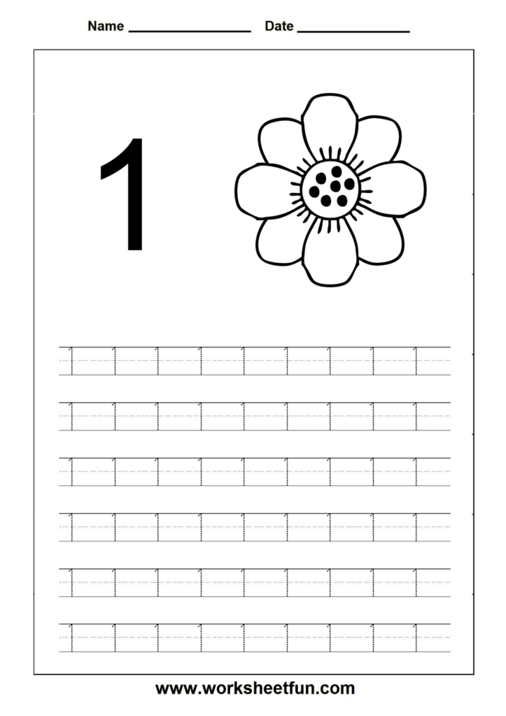 17 Number 1 Worksheets For Preschool Images Worksheet For Kids