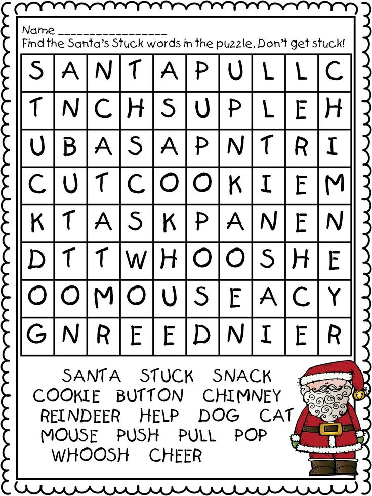 1st Grade Word Search Best Coloring Pages For Kids Christmas Word 