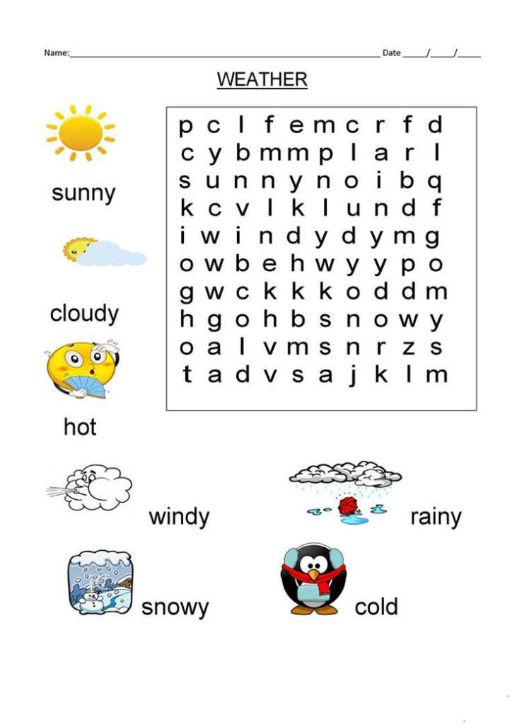 1st Grade Word Search Best Coloring Pages For Kids Weather 