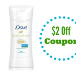 2 Off Dove Advanced Care Deodorant Coupon Southern Savers