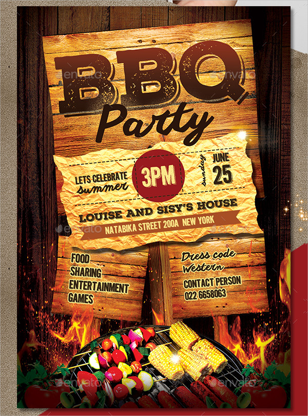 20 BBQ Party Invitation Templates Free Premium PSD Downloads