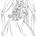 20 Princess Coloring Pages Vector EPS JPG Free Premium Templates
