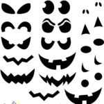 2014 Pumpkin Face Stencils Jack O Lantern Faces Face Stencils