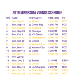 2019 2020 Minnesota Vikings Lock Screen Schedule For IPhone 6 7 8 Plus