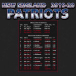 2019 2020 New England Patriots Wallpaper Schedule