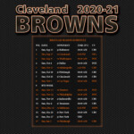 2020 2021 Cleveland Browns Wallpaper Schedule