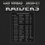 2020 2021 Las Vegas Raiders Wallpaper Schedule