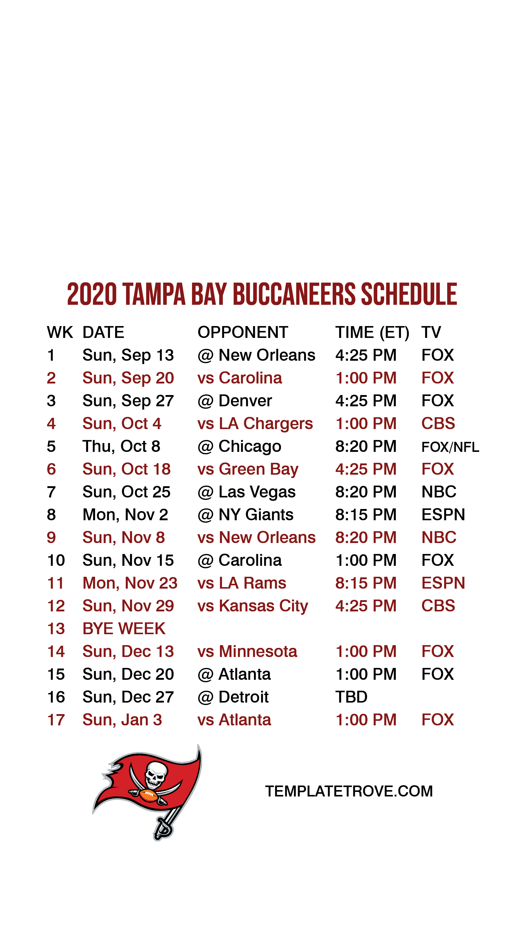 2020 2021 Tampa Bay Buccaneers Lock Screen Schedule For IPhone 6 7 8 Plus