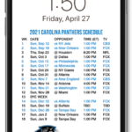 2021 2022 Carolina Panthers Lock Screen Schedule For IPhone 6 7 8 Plus