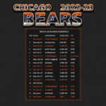 2022 2023 Chicago Bears Wallpaper Schedule