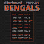 2022 2023 Cincinnati Bengals Wallpaper Schedule
