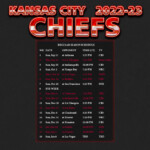 2022 2023 Kansas City Chiefs Wallpaper Schedule