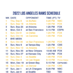 2022 2023 Los Angeles Rams Lock Screen Schedule For IPhone 6 7 8 Plus