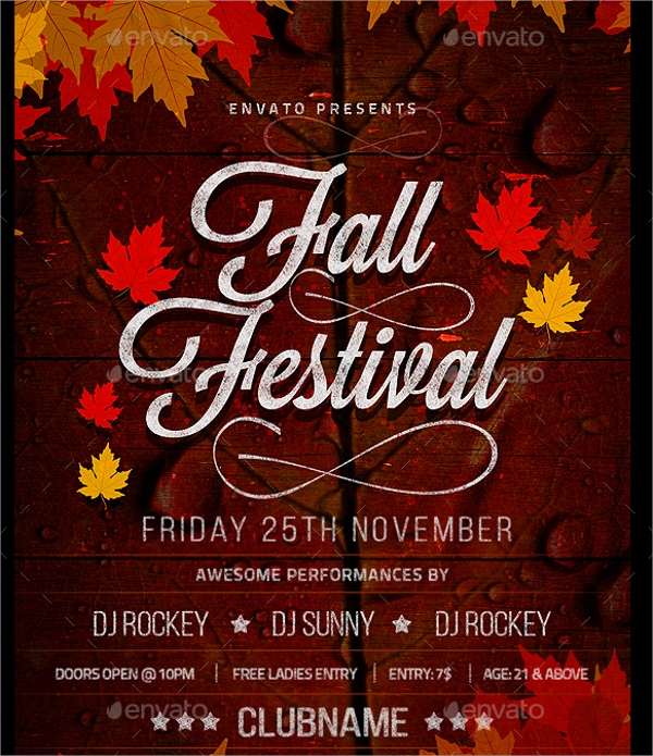 21 Fall Flyer Templates Sample Templates