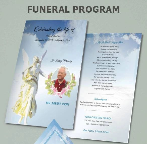 25 Funeral Program Templates Word PSD Google Docs Apple Pages