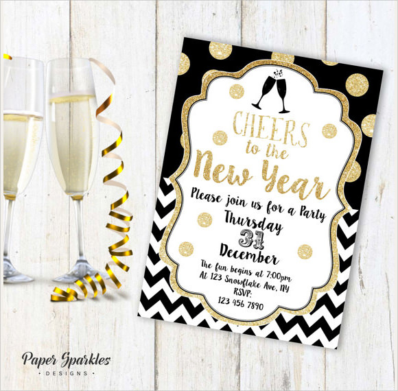 25 New Year Invitation Templates To Download Sample Templates