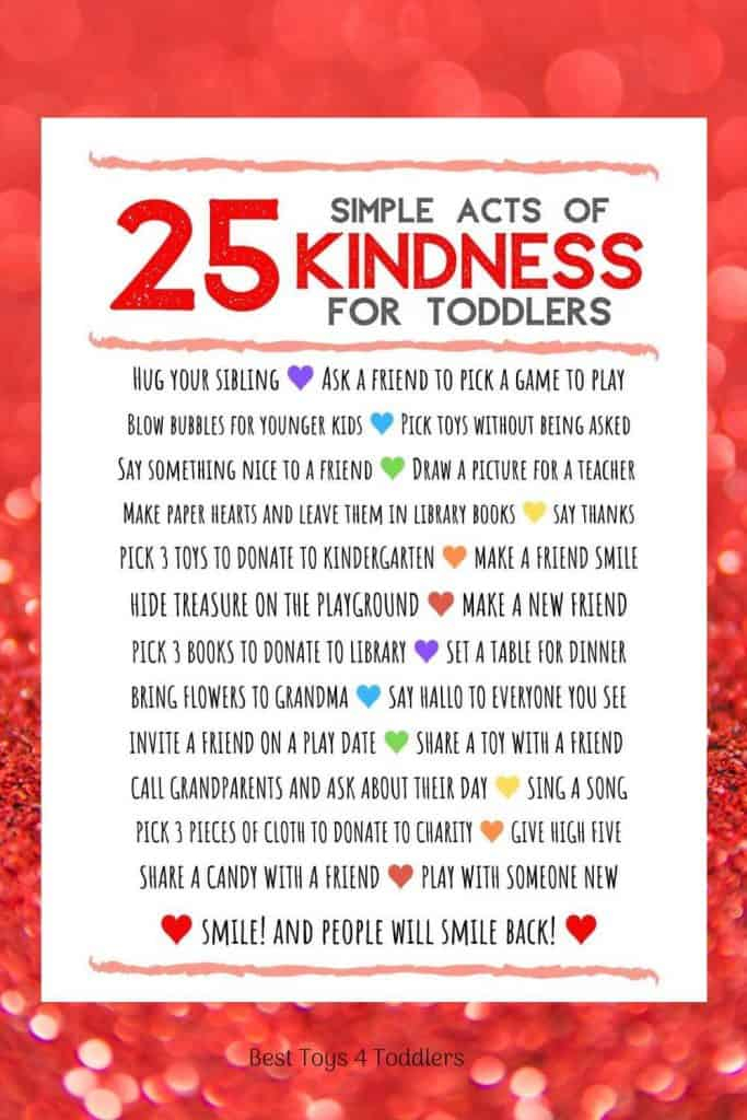 25 Simple Random Acts Of Kindness For Toddlers And Preschoolers