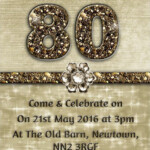 26 80th Birthday Invitation Templates Free Sample Example Format