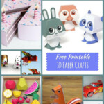 26 Free Printable 3D Paper Crafts 3d Paper Crafts Paper Crafts