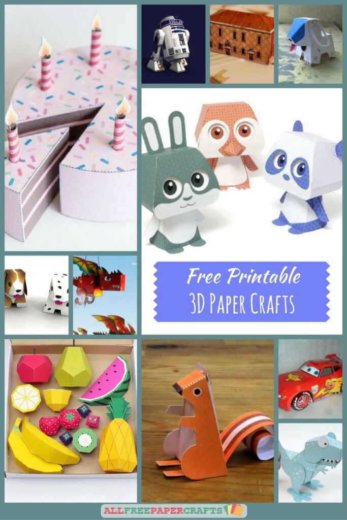 26 Free Printable 3D Paper Crafts 3d Paper Crafts Paper Crafts 