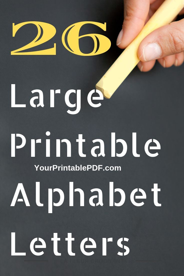 26 Large Printable Alphabet Letters Your Printable PDF Free