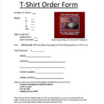 27 T Shirt Order Form Templates PDF DOC