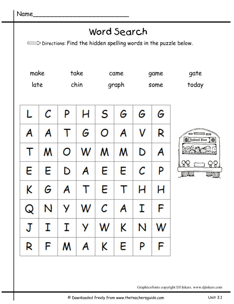 2Nd Grade Spelling Worksheets Pdf Db excel