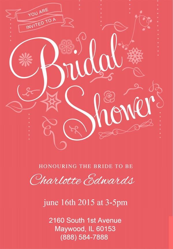 30 Best Bridal Shower Invitation Templates Sample Templates
