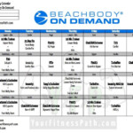 30 Days Of On Demand Your Fitness Path Workout Calendar Beachbody