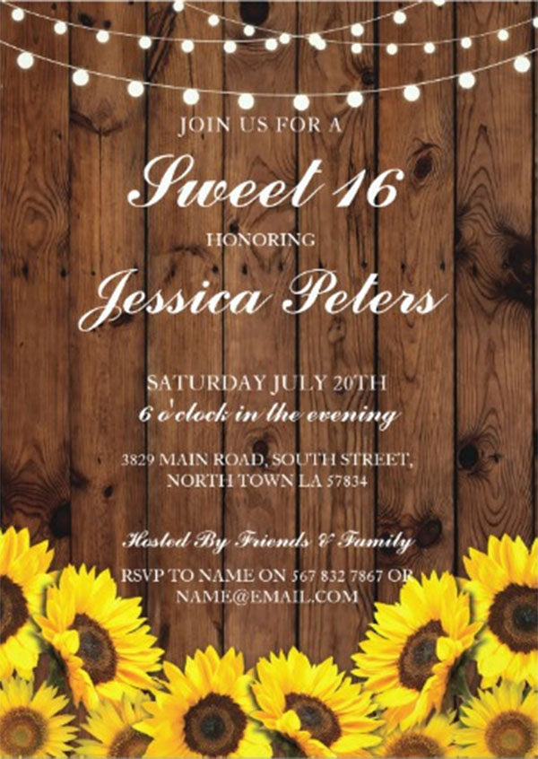 30 Sweet Sixteen Invitation Templates Free PSD Vector EPS Download