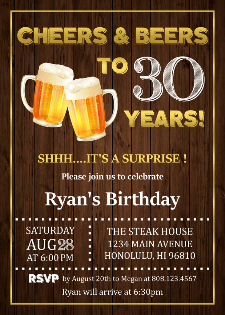 30th Birthday Invitation Examples Format Pdf Examples