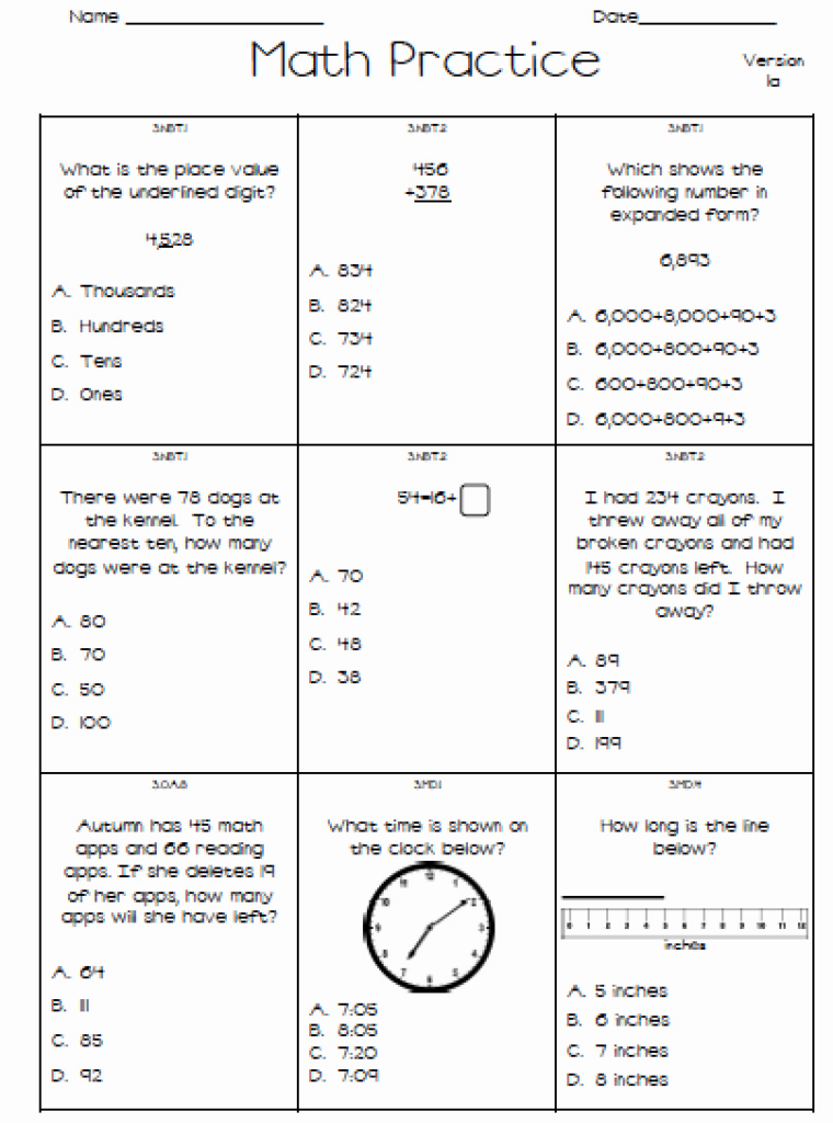 3Rd Grade Reading Staar Test Practice Worksheets Db excel