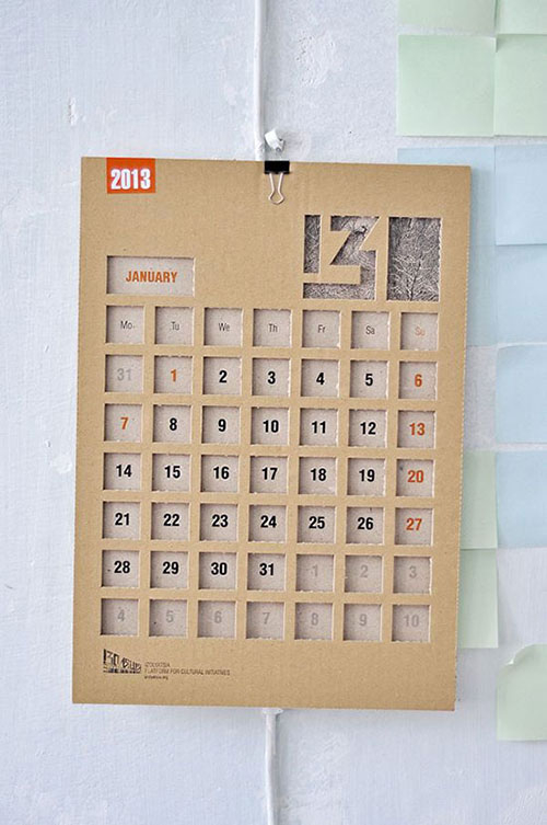40 Creative Calendar Design Ideas For 2014 DzineWatch