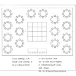 40 X 60 Pole Tent Seating Arrangements