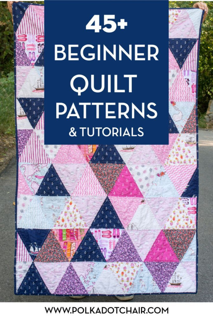 45 Easy Beginner Quilt Patterns And Free Tutorials Polka Dot Chair 