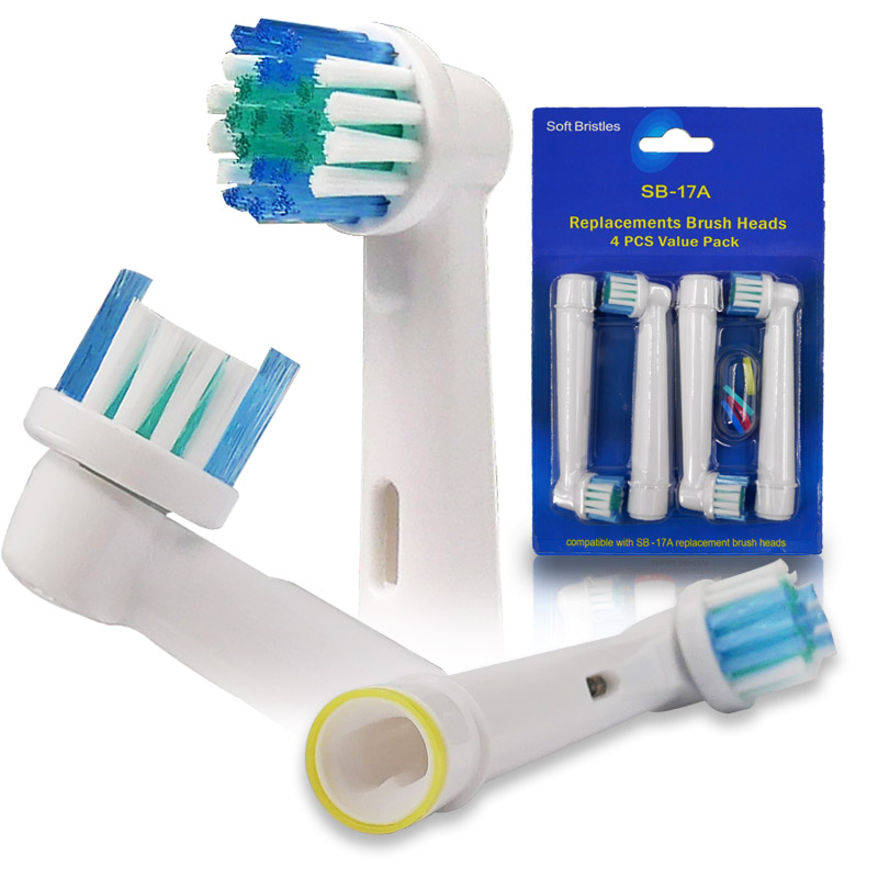 4PCS Oral B Electric Toothbrush Replacement Heads For Braun Tooth 