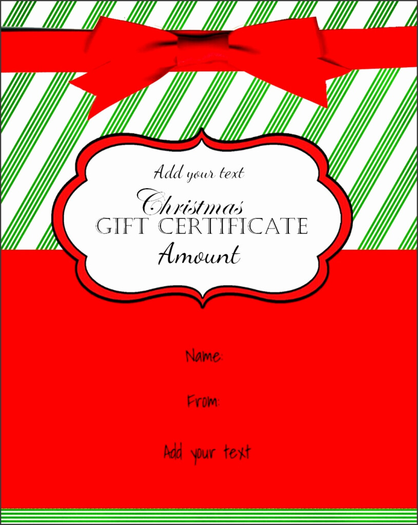 5 Christmas Gift Voucher Template Free Download SampleTemplatess 