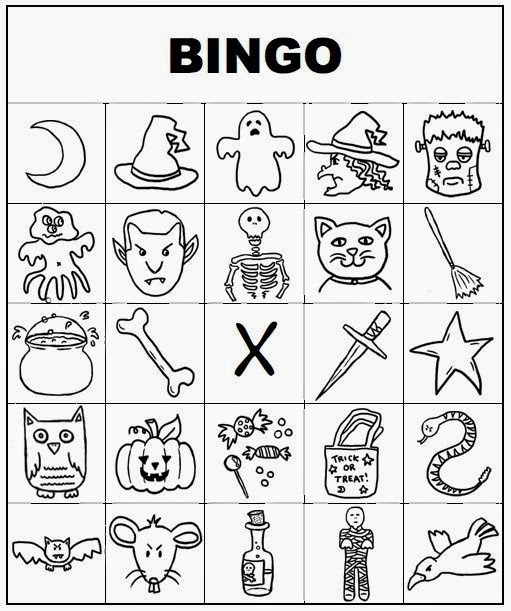 5 Free Halloween Bingo Cards Printable For Kids