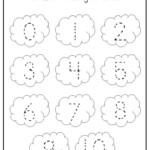 5 Printable Spring Trace The Numbers Worksheets Etsy Numbers