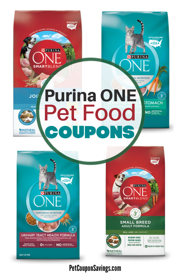  5 Purina ONE Coupons Dog Food And Cat Food Pet Coupon Savings
